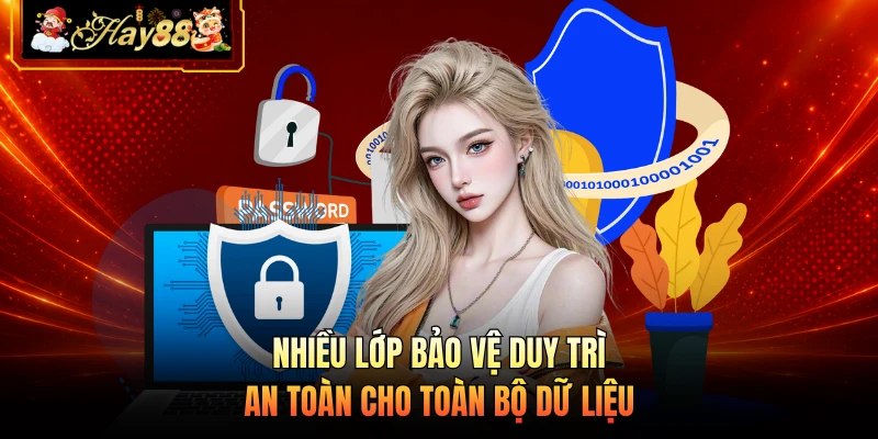 Nhiều lớp bảo vệ duy trì an toàn cho toàn bộ dữ liệu