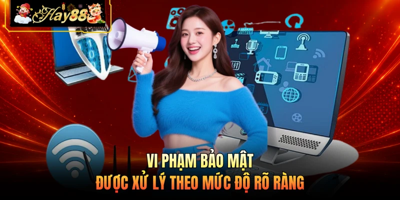 Vi phạm bảo mật được xử lý theo mức độ rõ ràng